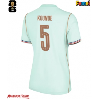 Franța Jules Kounde #5 Echipament de Fotbal Replică Mondial 2026 Femei Deplasare